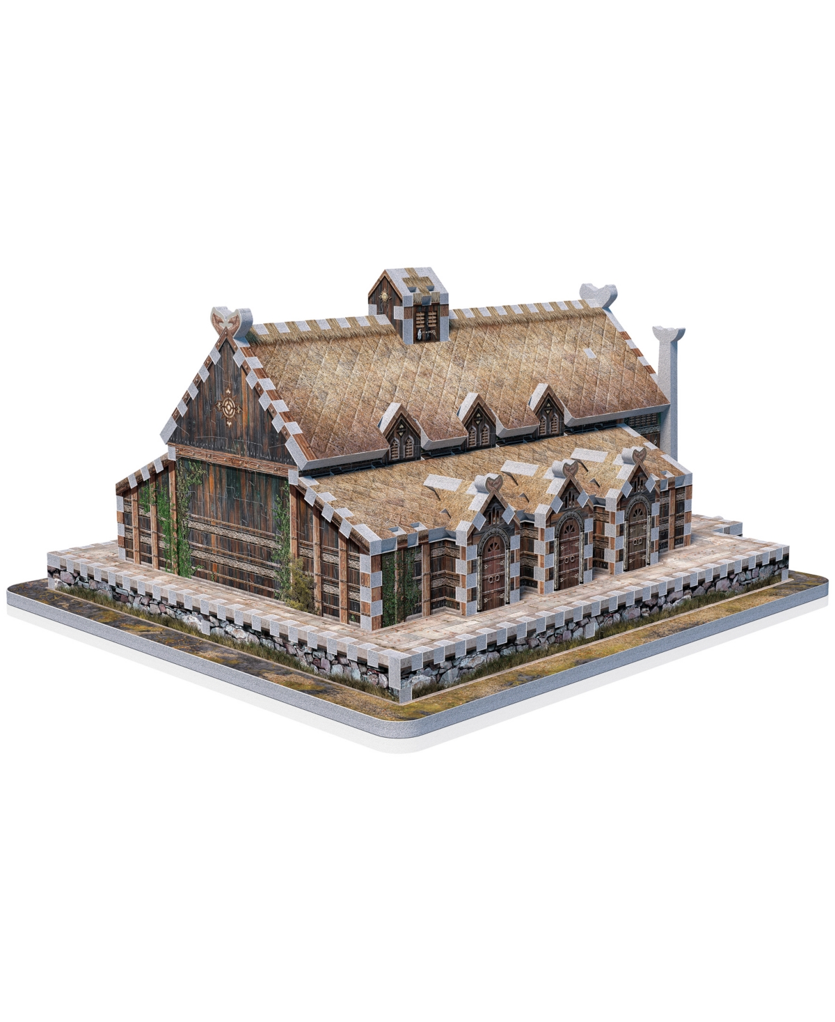 UNIVERSITY GAMES WREBBIT THE LORD OF THE RINGS GOLDEN HALL EDORAS 3D PUZZLE, 445 PIECES 