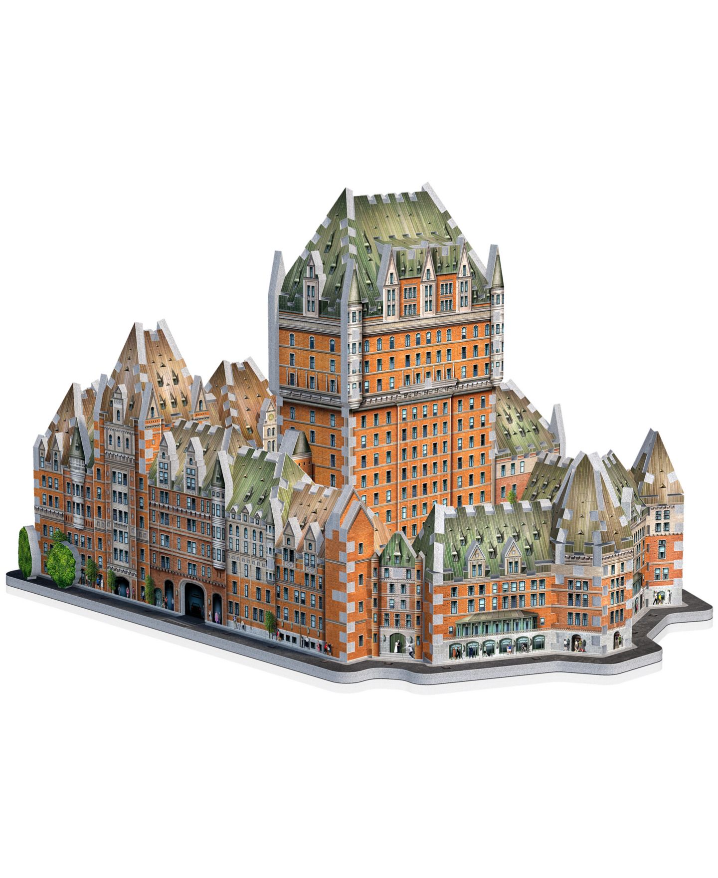 Детский пазл University Games Wrebbit Castles Cathedrals Le Chateau Frontenac 3D Foam-Backed Puzzle, 865 Pieces, Ages 14+ — фото 6