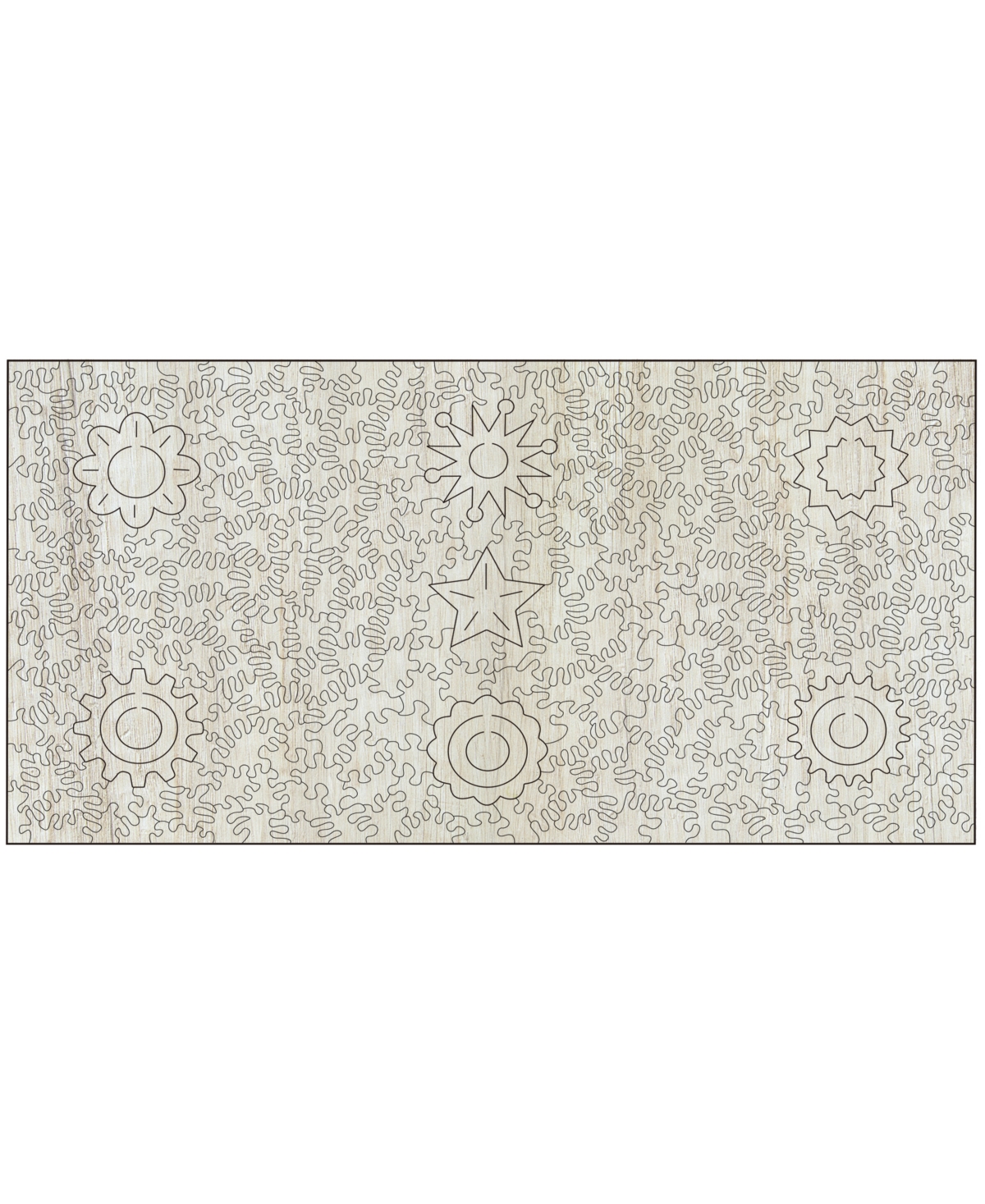 University Games Wooden Jigsaw Puzzle Circles, 309 Pieces In No Color