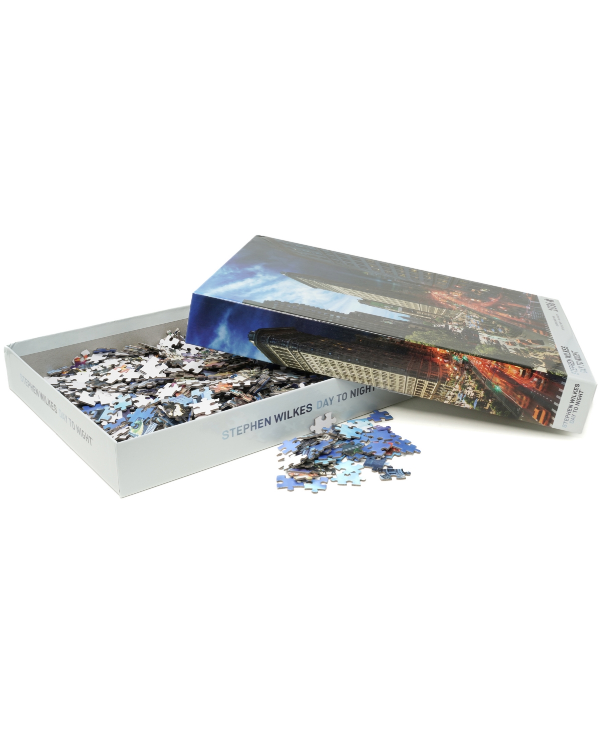 University Games 4d Cityscape Stephen Wilkes Day To Night Puzzle Flatiron, New York, 1036 Pieces In No Color