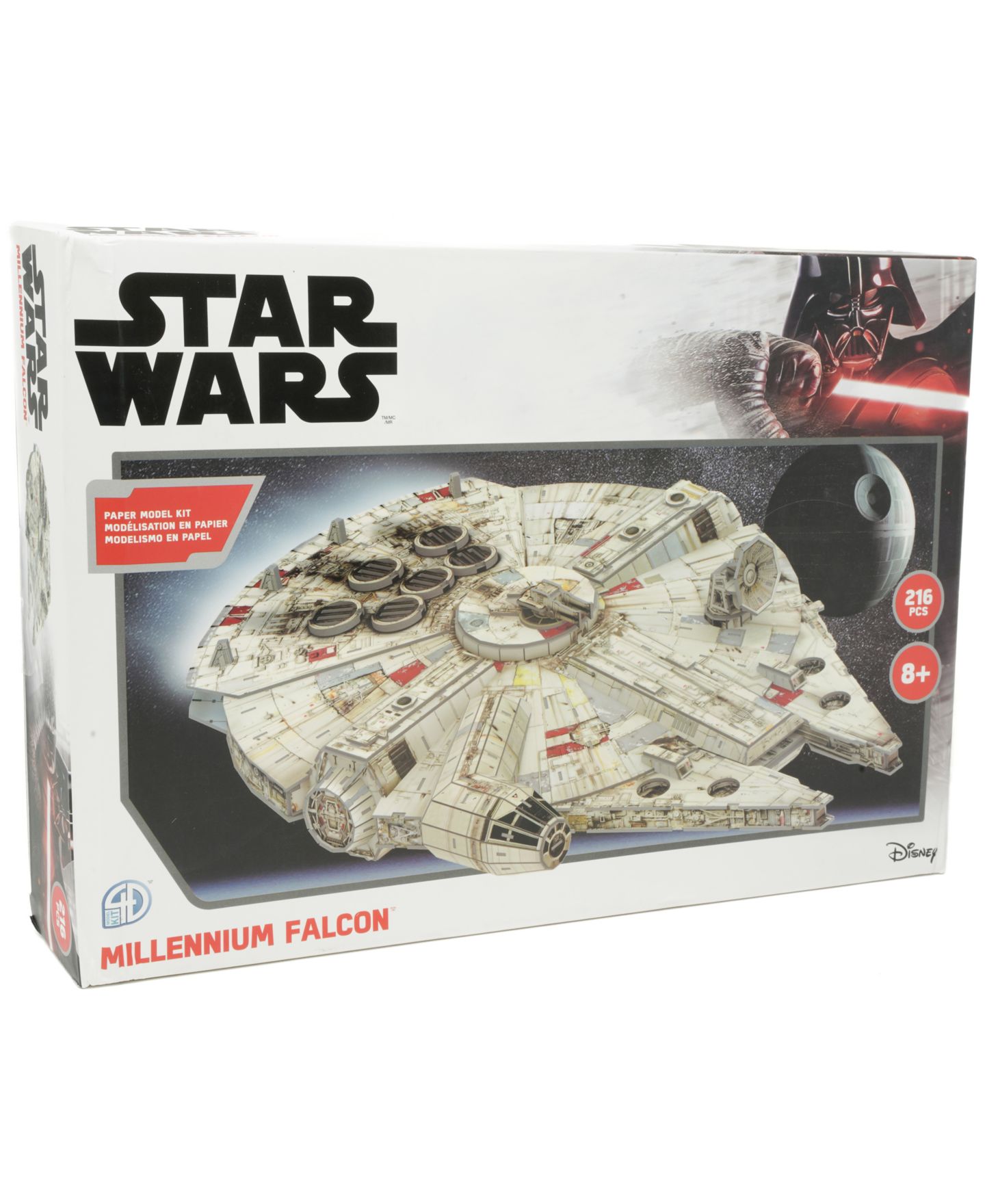 Детский пазл 4D Cityscape Star Wars Millennium Falcon 3D Puzzle, 216 Pieces, Ages 8+ — фото 1