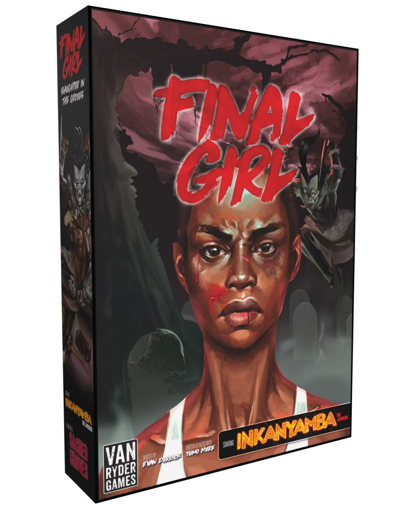 Детские настольные игры University Games Final Girl Slaughter in the Groves Strategy Horror Expansion Pack Board Game, Ages 14+ — фото 1