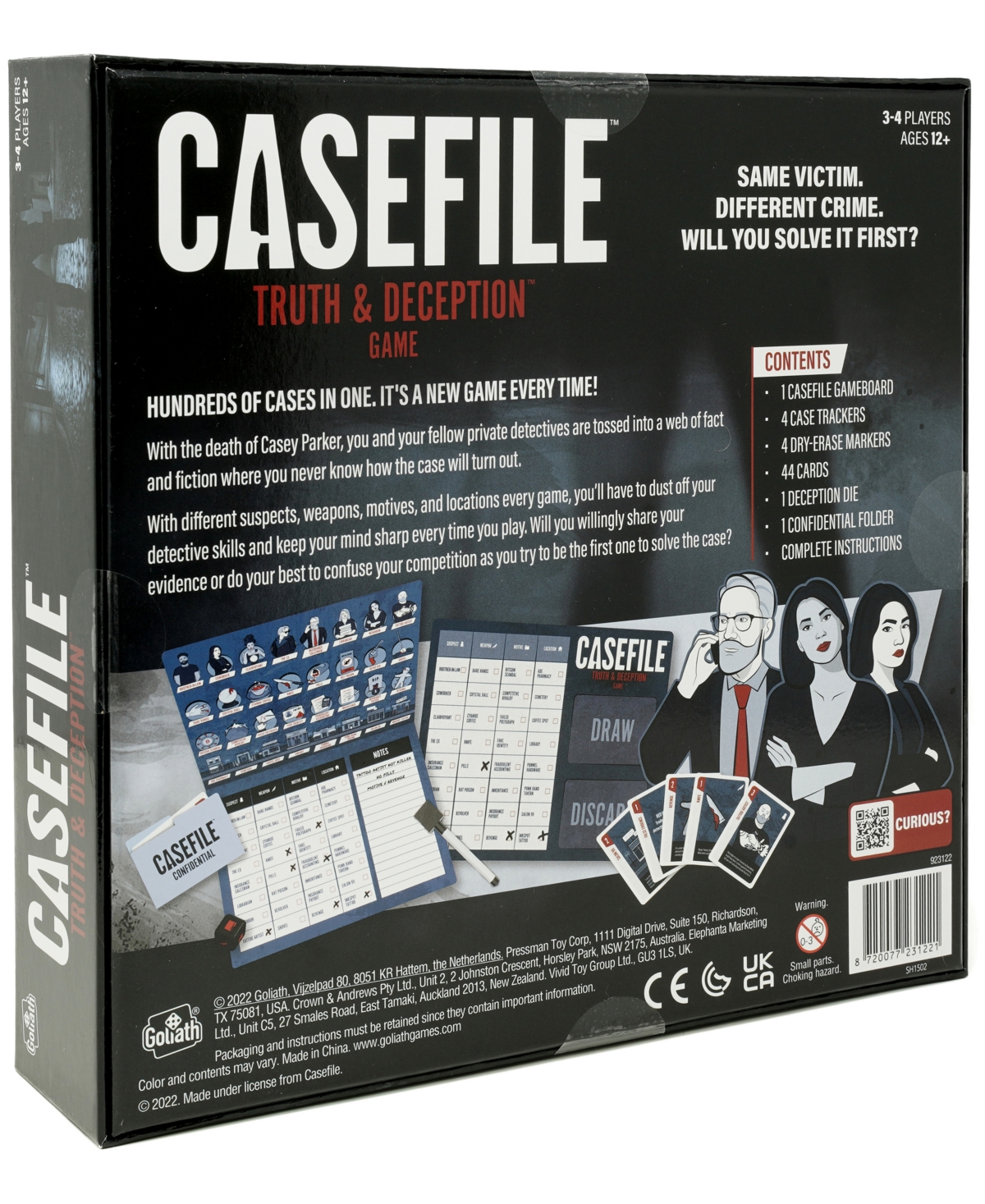 University Games Goliath Casefile Truth Deception Game In No Color