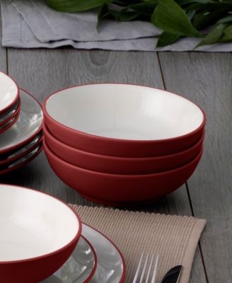 Colorwave Coupe 16 Pc. Dinnerware Set, Service for 4