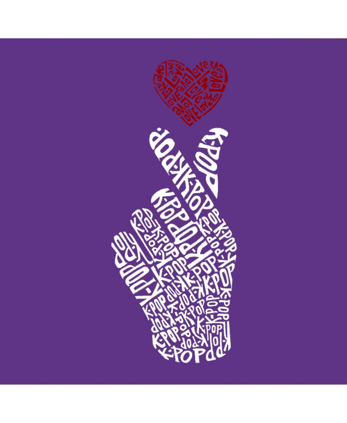 Big Girl's Word Art T-shirt - K-Pop
