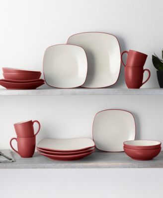 Colorwave Square 16 Pc. Dinnerware Set, Service for 4