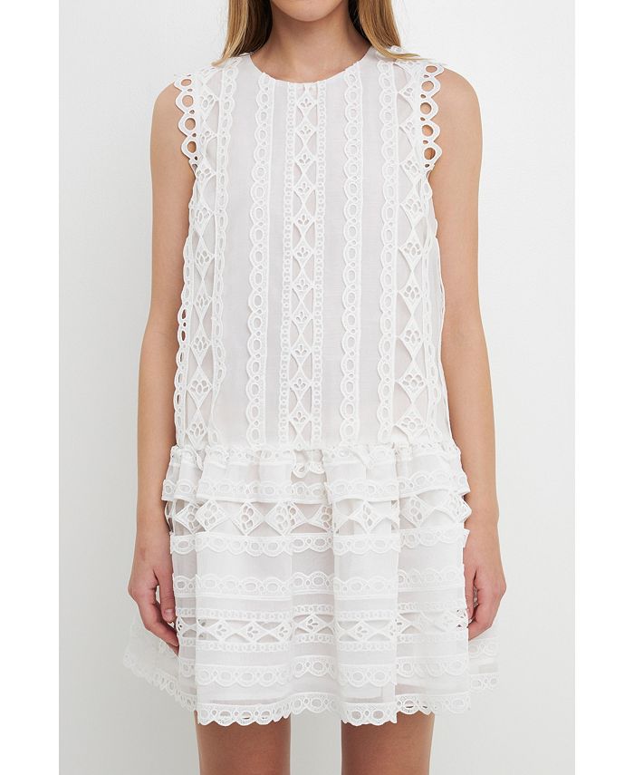 Endless rose white lace dress shop