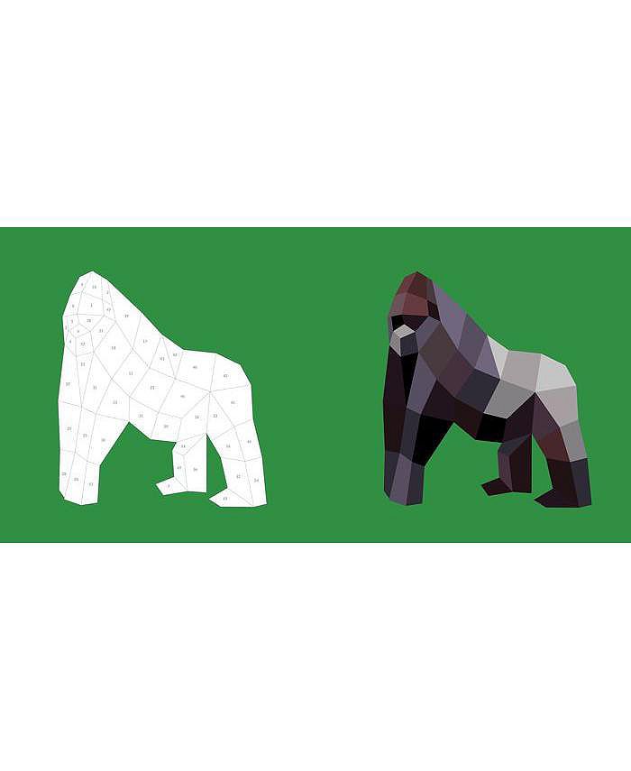 Paint By Sticker Kids: Zoo Animals – 10 Tableaux à Compléter – Autocollants Numérotés – Livre 34 Pages – Cadeau Enfant Créatif Dès 5 Ans – Broché