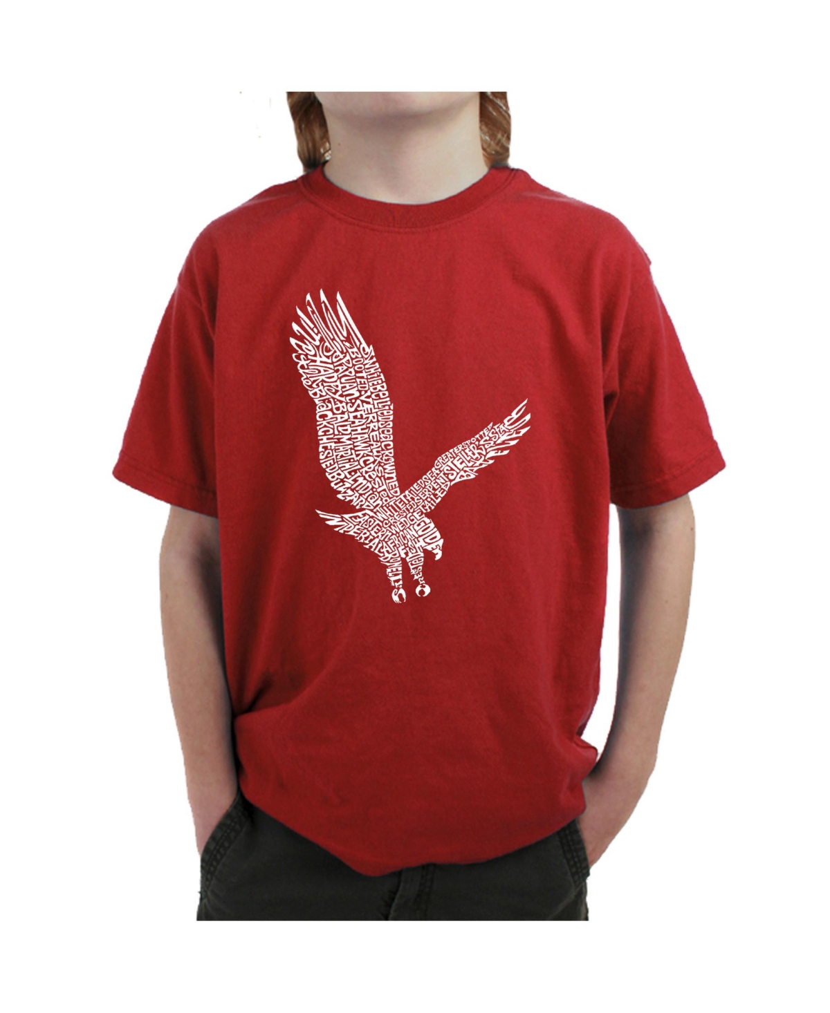 Big Boy's Word Art T-shirt - Eagle