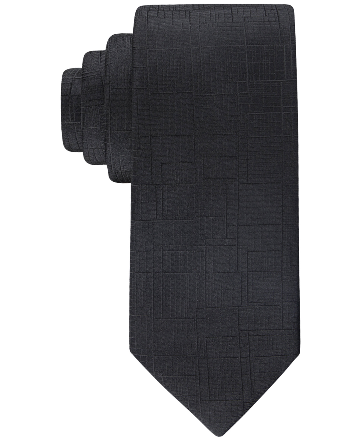 Calvin Klein Men's Modular Geo-print Tie In Black