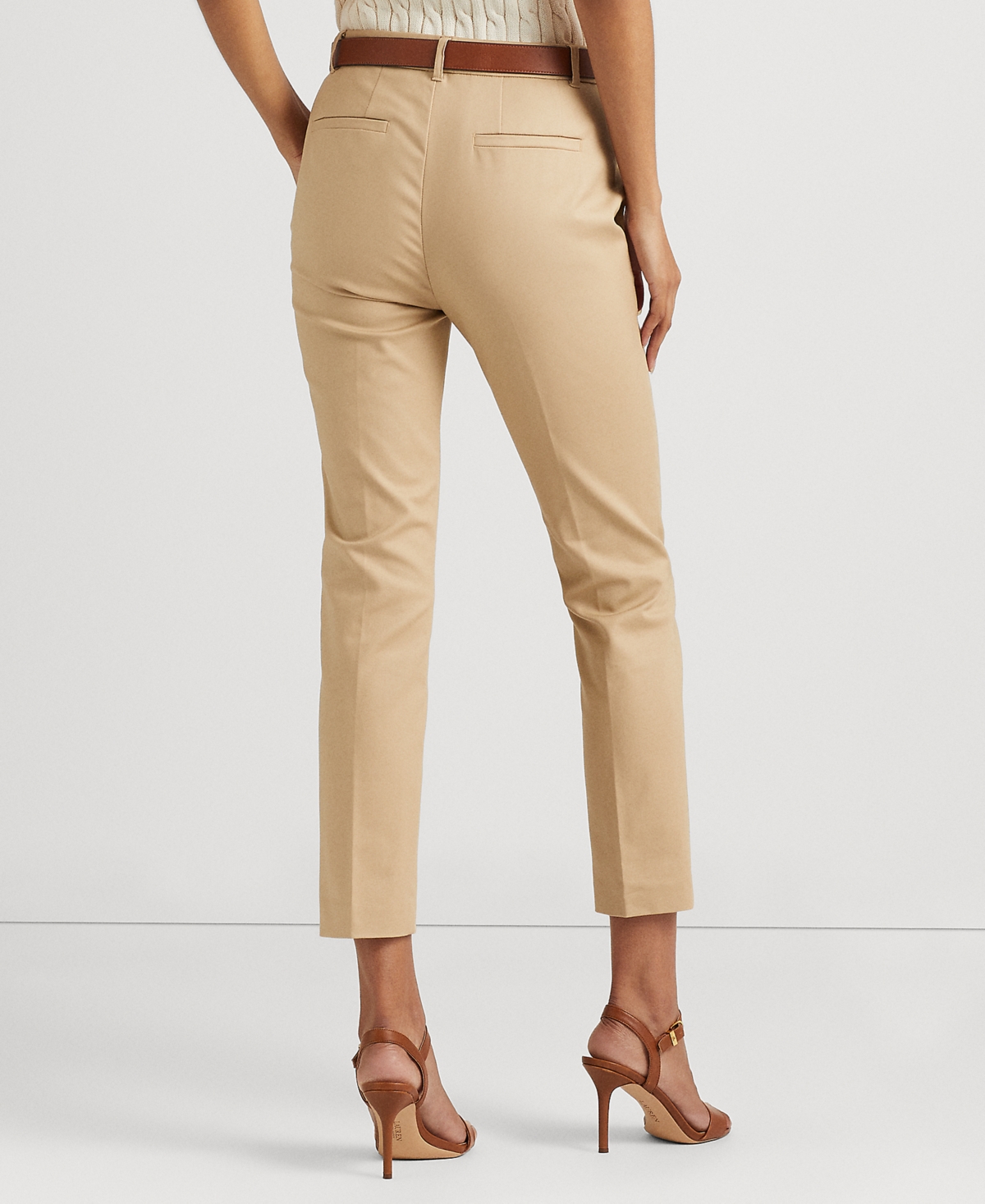 Lauren Ralph Lauren Double-Faced Stretch Cotton Pant, Regular & Petites