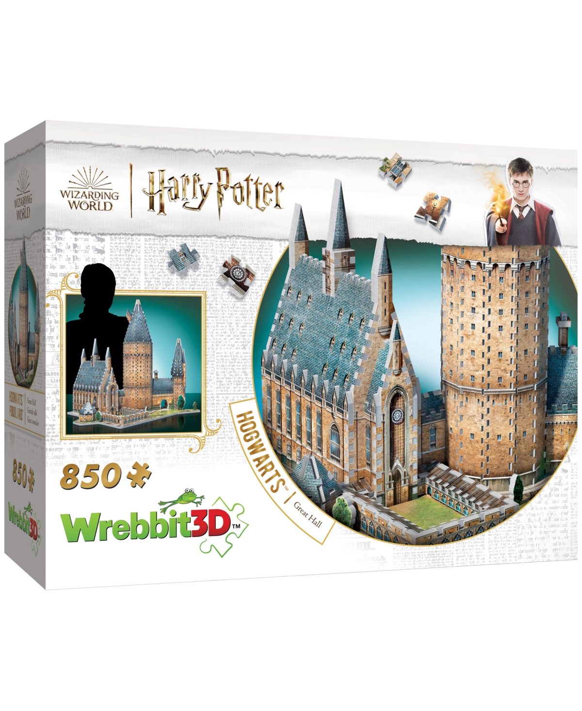 University Games Wrebbit Harry Potter Collection Hogwarts Castle 2 3d Puzzles Great Hall And Astronomy Tower, 1725 Pi In No Color