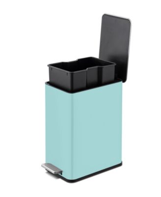 10L / 2.6 Gallon Slim Step Can - Shiny Baby Blue