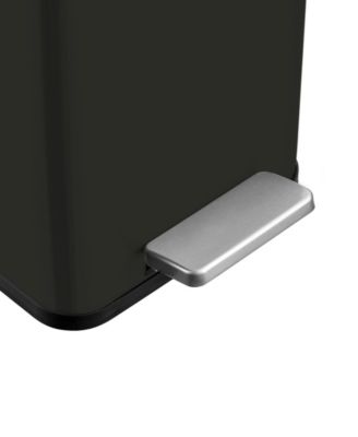10L / 2.6 Gallon Slim Step Can - Shiny Black