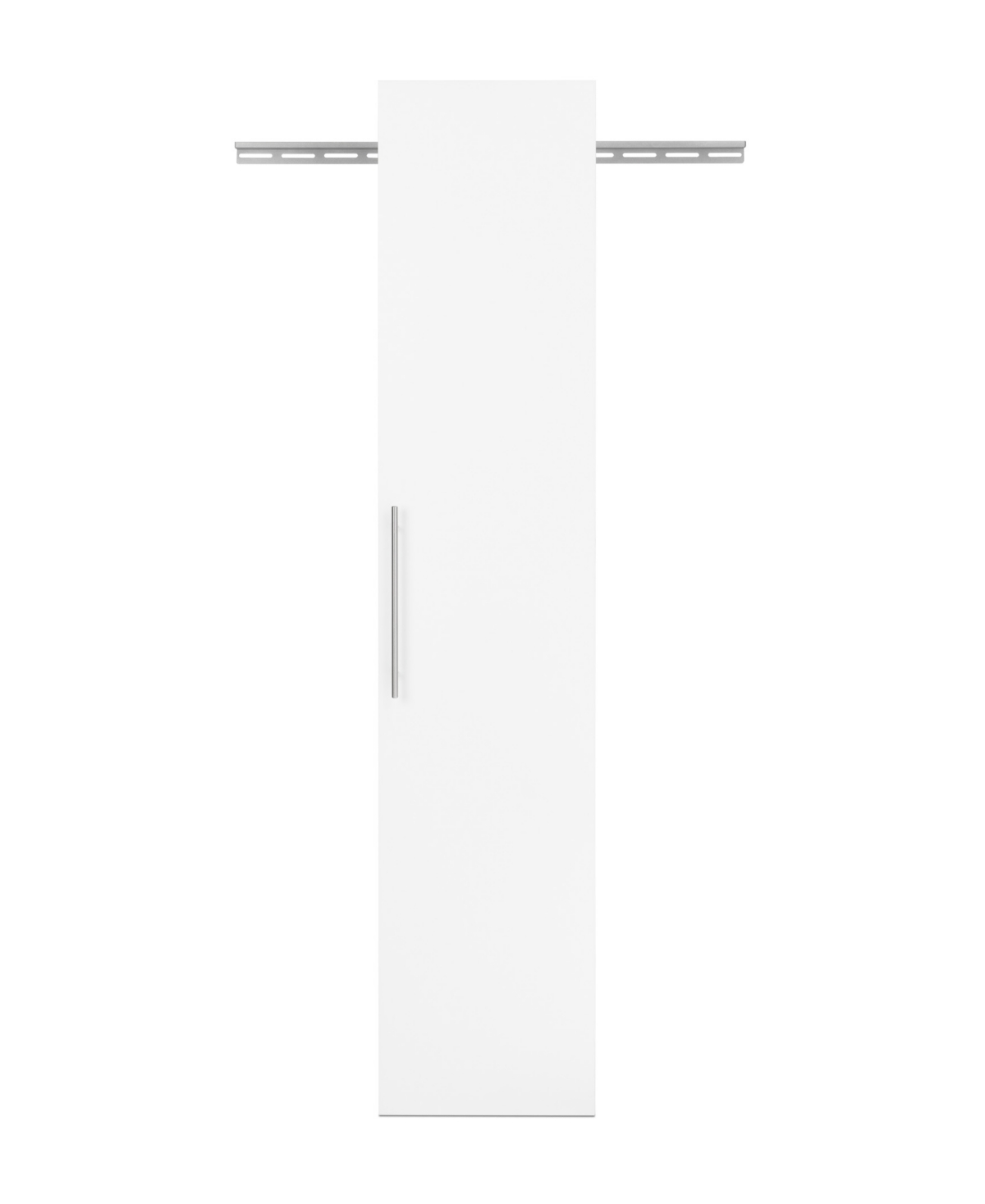Prepac 15" Composite Wood Hang-ups Narrow Storage Cabinet In White