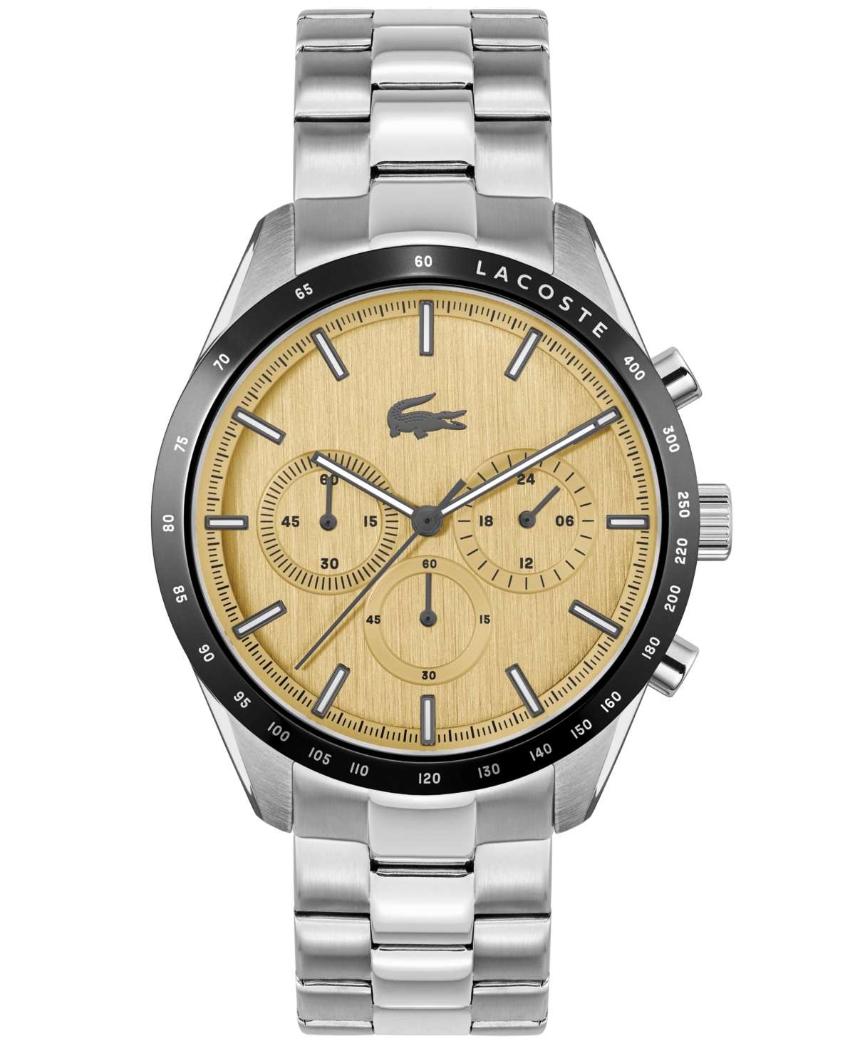 Lacoste Men's Boston Silver-tone Stainless Steel Bracelet Watch 42mm