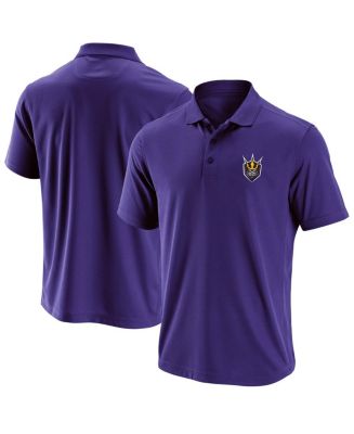 Purple and store gold polo shirt