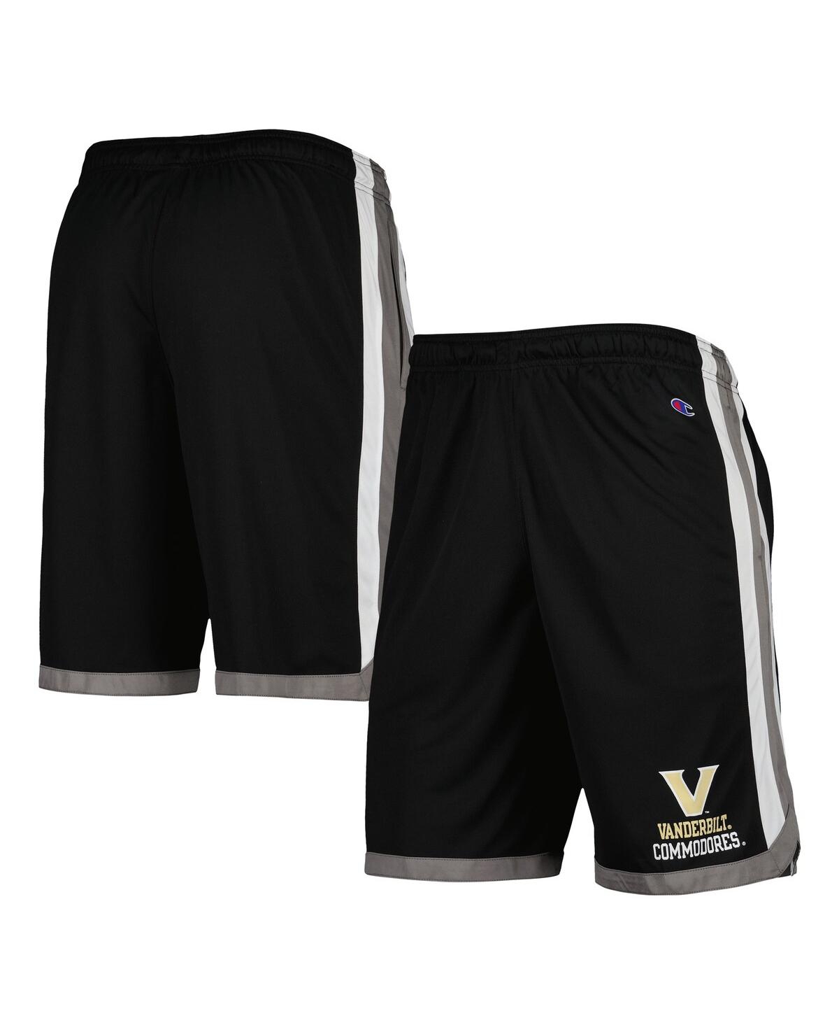 Shop Champion Men's  Black Vanderbilt Commodores Basketball Shorts