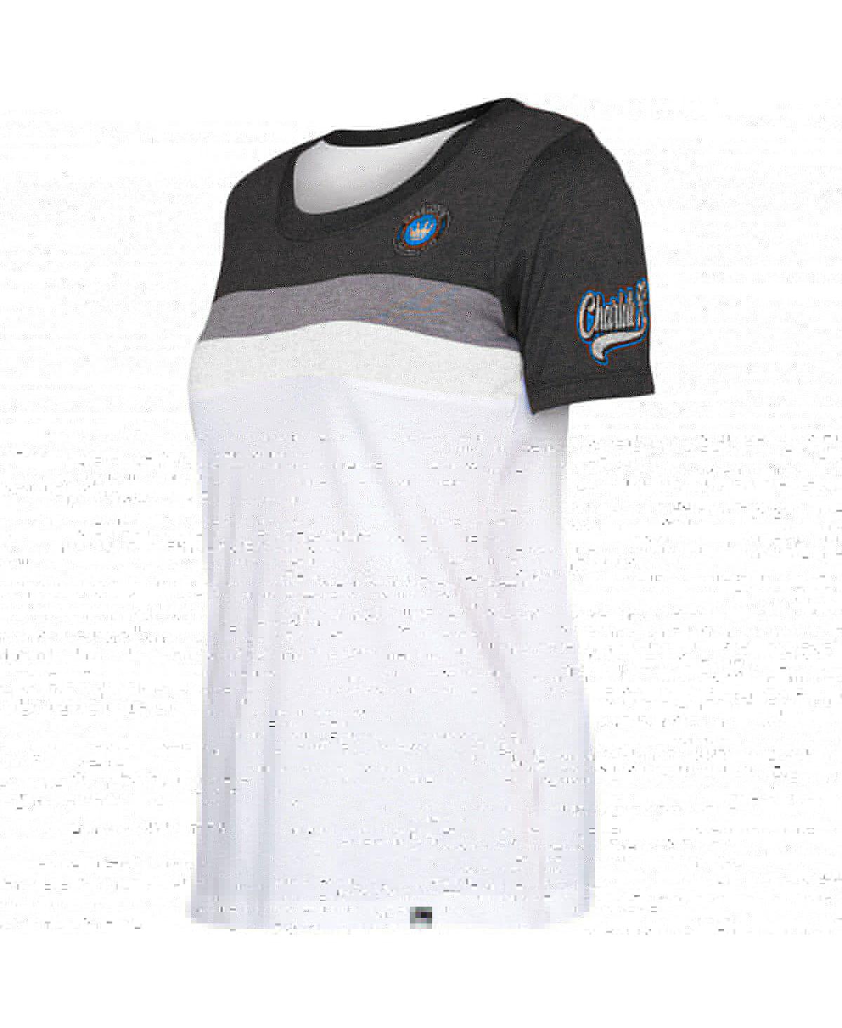 NEW ERA WOMEN'S 5TH & OCEAN BY NEW ERA WHITE CHARLOTTE FC TEAM T-SHIRT 