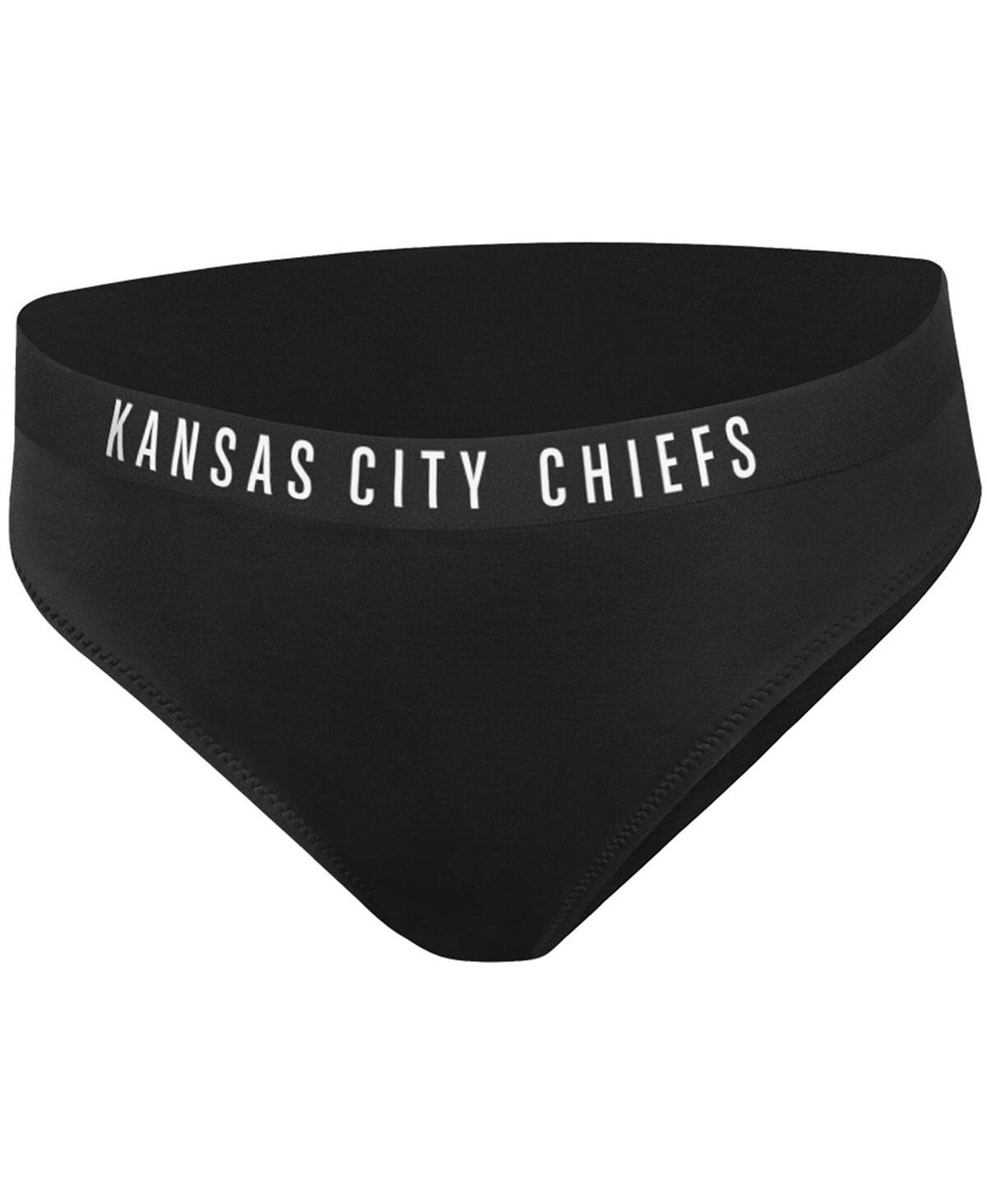 Shop G-iii 4her By Carl Banks Women's  Black Kansas City Chiefs All-star Bikini Bottom