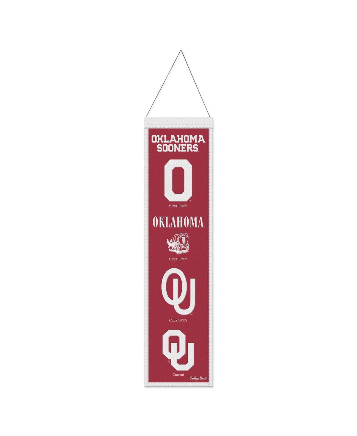 Wincraft Oklahoma Sooners 8" X 32" Evolution Banner In Red
