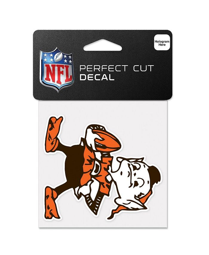 Wincraft Cleveland Browns Brownie The Elf Historic Logo 4'' x 4'' Color