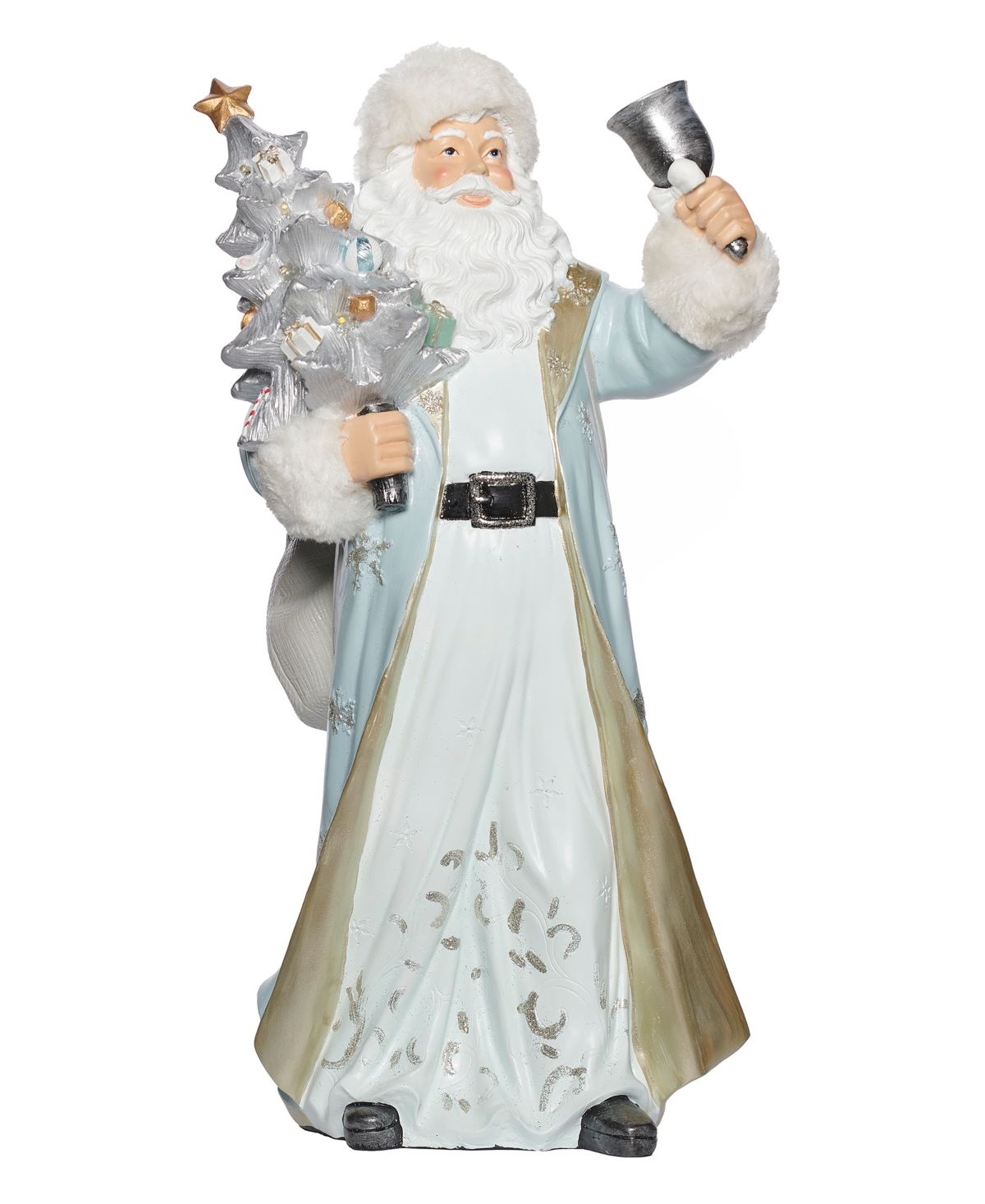 Roman 16.7" H Light Emitting Diode (led) Santa With Tree In Multi Color