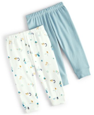 First Impressions - Baby Boys ABC Cotton Jogger Pants, Pack of 2