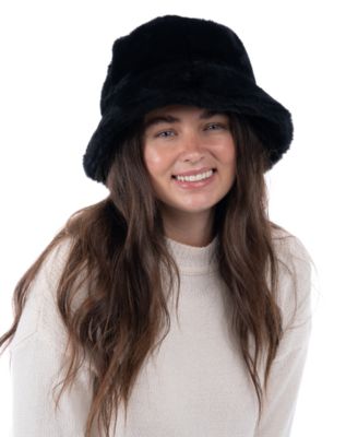 I.N.C. International Concepts Women s Faux Fur Bucket Hat Created for Macy s Macy s