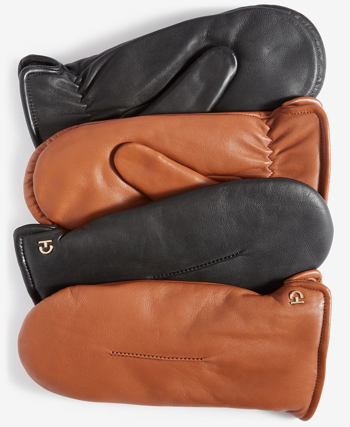 Cole Haan Women's FauxFurLined Leather Mittens Macy's