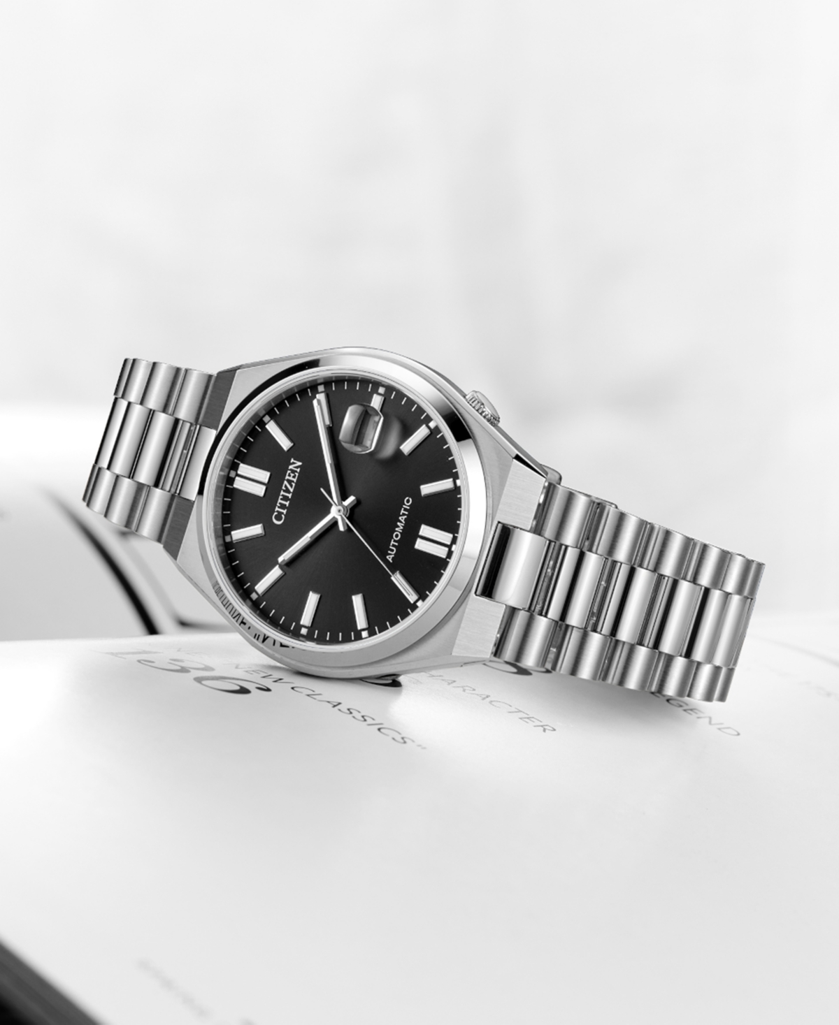 Shop Citizen Men's Tsuyosa Automatic Stainless Steel Bracelet Watch 40mm In Silver-tone
