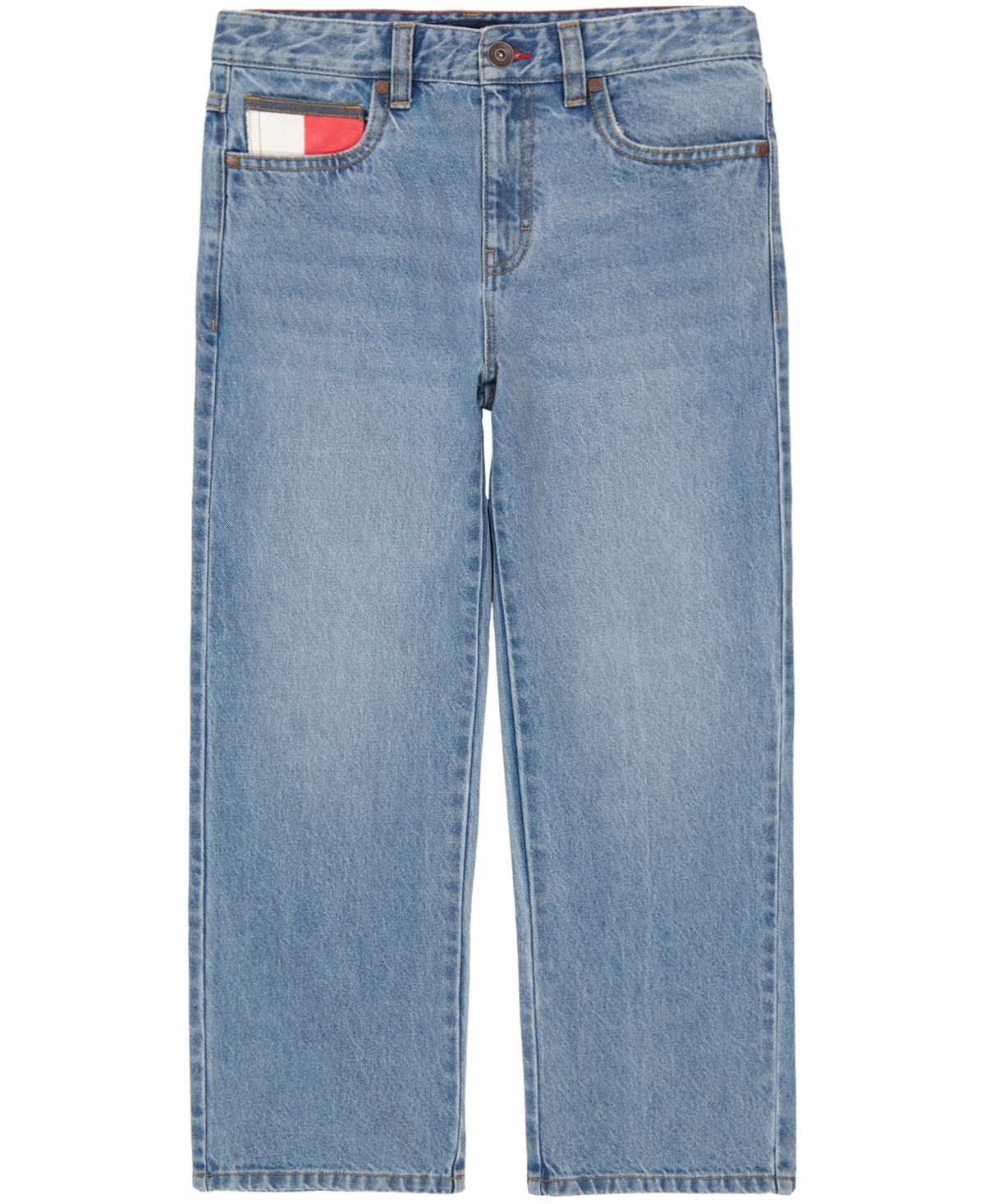 Tommy Hilfiger Kids' Big Boys Baggy Hilfiger Denim Jeans In Light Stonewash