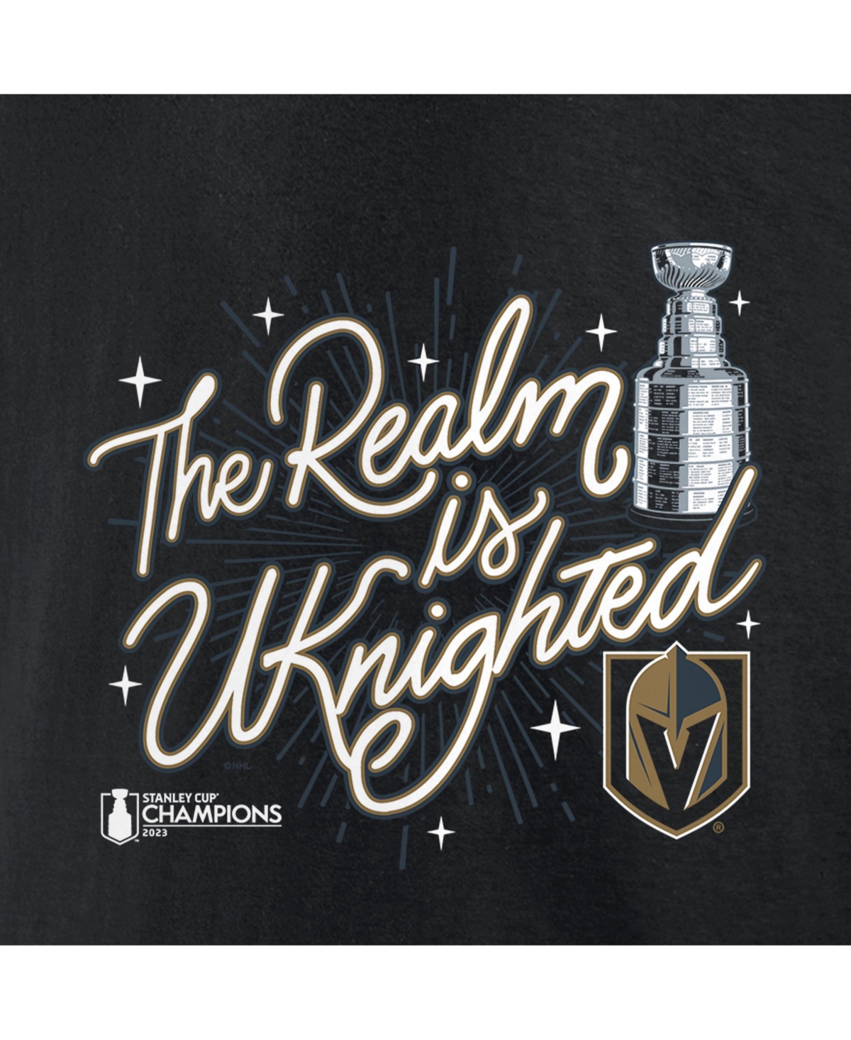 Men's FanaticsVegas Golden Knights 2023 Stanley Cup Champions Parade Celebration T-shirt - Black