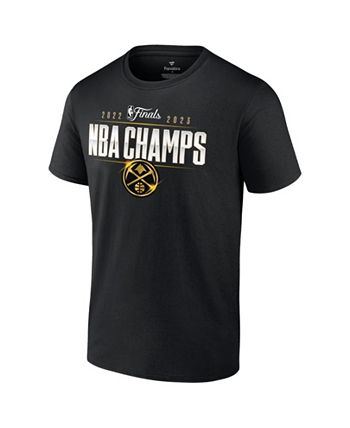 Men's Fanatics Branded Gold Denver Nuggets 2023 NBA Finals Champions Close Out Jersey Roster T-Shirt