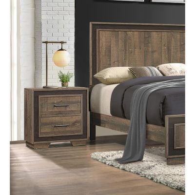 Streamdale Rustic Two-Tone Nightstand
