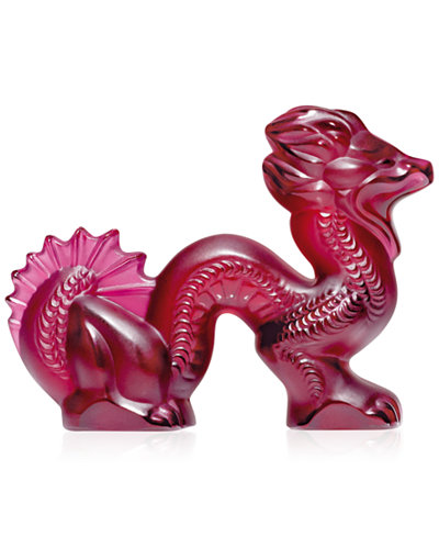 Lalique Red Dragon Figurine