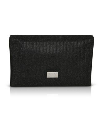Woman's Dakota Sparkle Jacquard Envelope Clutch with Crystal Bow