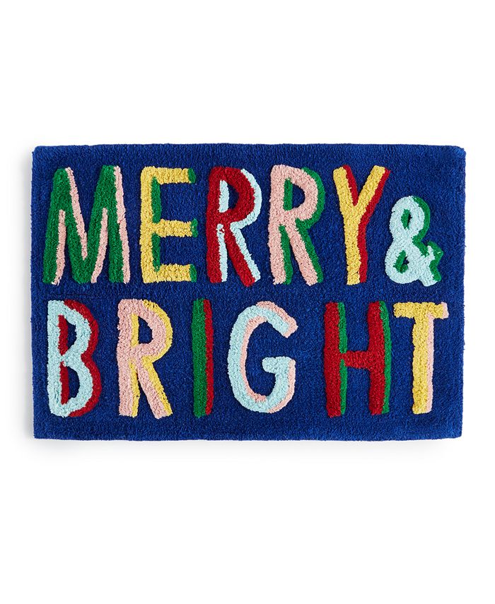 Holiday Lane Merry & Bright Sculpted Holiday Rug, 20" x 30", Created for Macy's Macy's