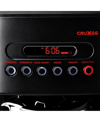 Cruxgg CRUXGG 14 Cup Programmable Coffee Maker with Customizable Brew  Strength - Smoke