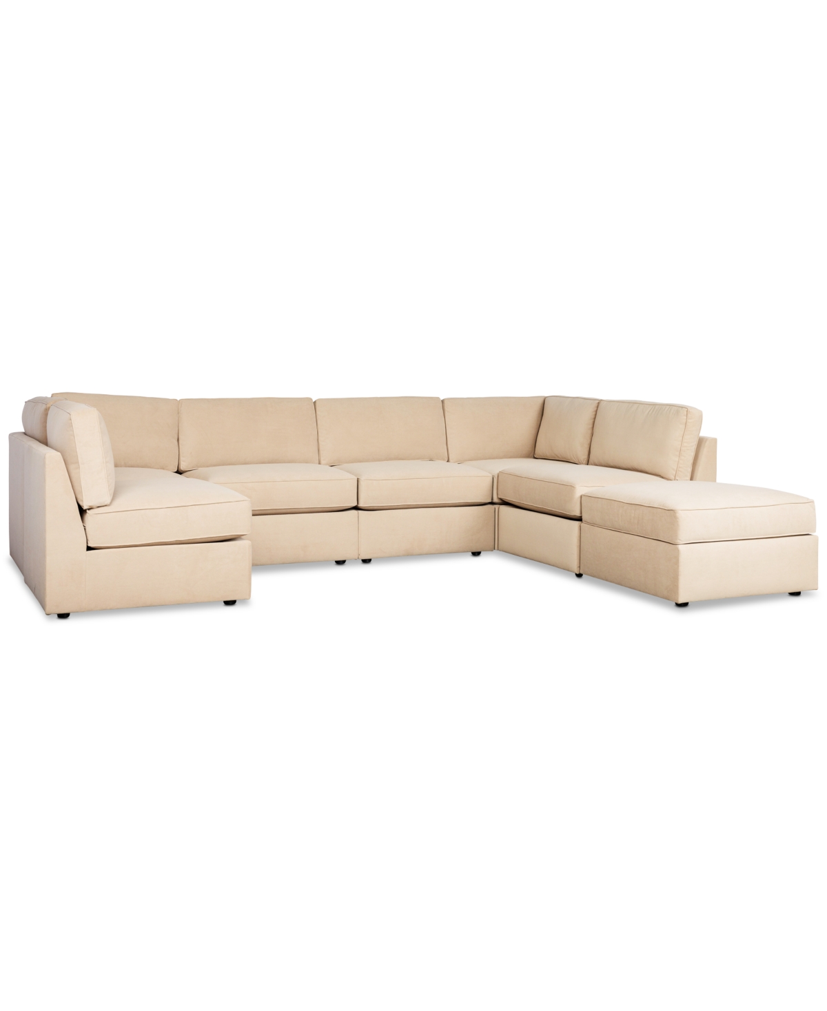 Furniture Catalie 7-pc. Fabric Sectional, Created For Macy's In Toast