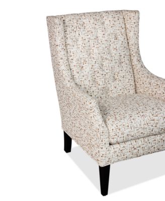 Landow Fabric Wing Chair, Created for Macy's