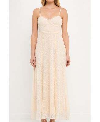 Free the Roses Women's Embroidered Lace Camisole Dress - Macy's