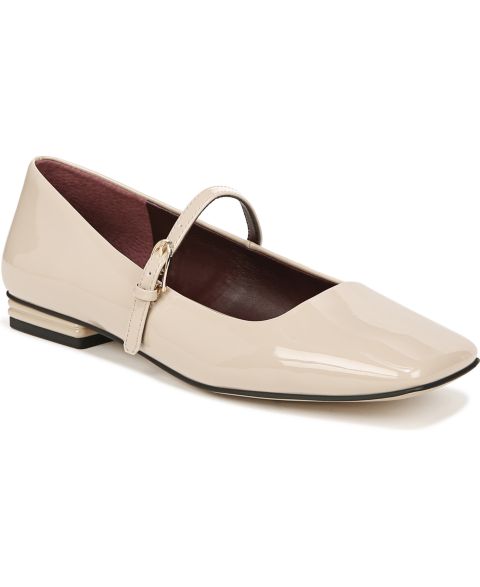 Женские балетки Franco Sarto Tinsley Square Toe Mary Jane Flats, цвет: Бежевый искусственный лаковый