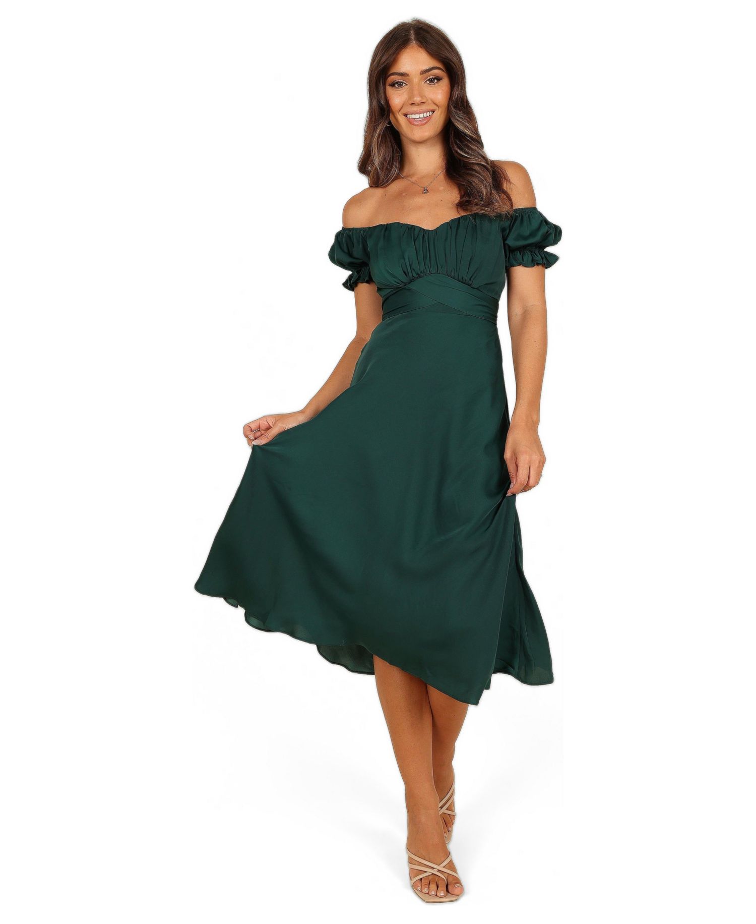 Women's Mickenna Sweetheart Frill Midi Dress