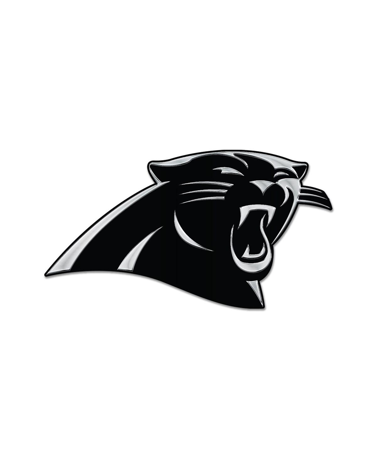 Wincraft Carolina Panthers Team Chrome Car Emblem In Black