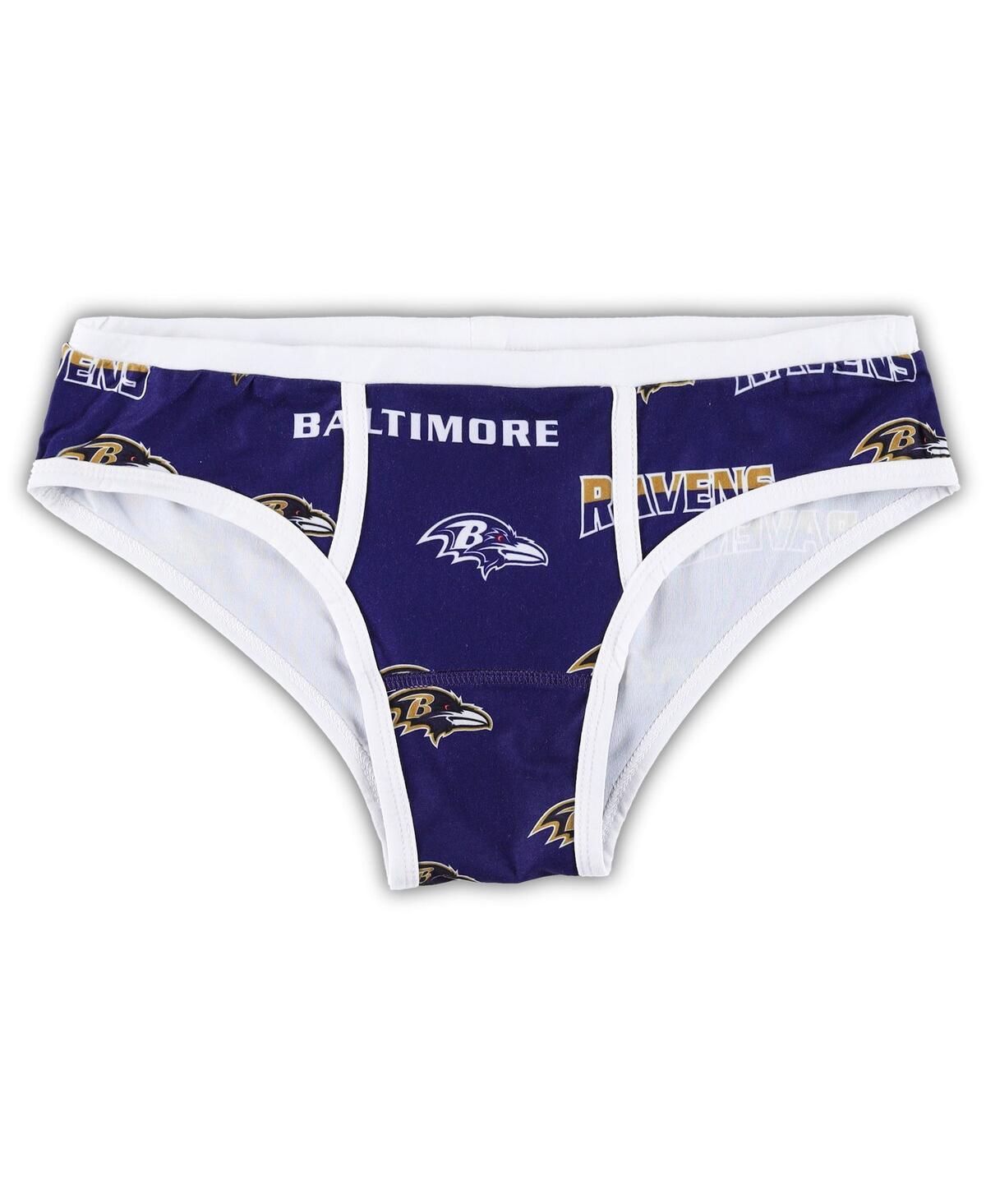 Concepts Sport Women's  Purple Baltimore Ravens Breakthrough Allover Print Knit Panty