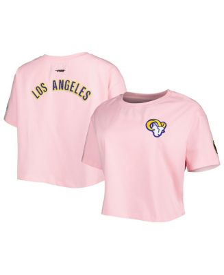 Women's Pro Standard Pink Los Angeles Rams Cropped Boxy T-shirt - Macy's