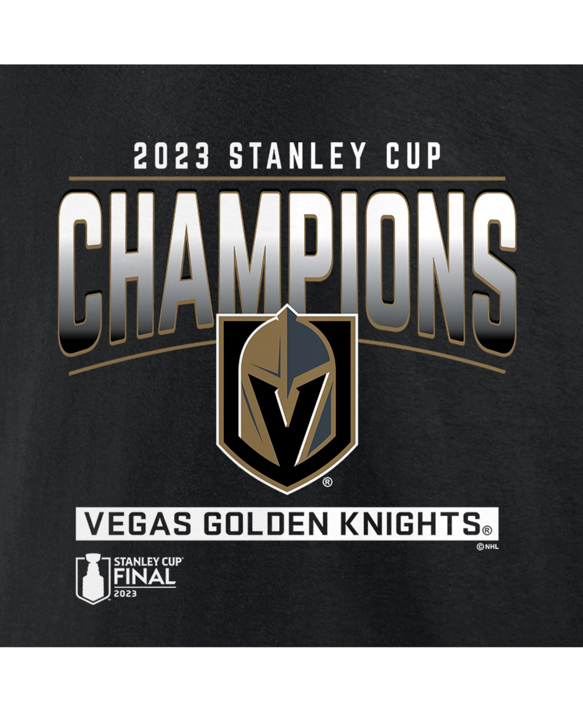 Fanatics Men's  Black Vegas Golden Knights 2023 Stanley Cup Champions Signature Roster T-shirt In Black
