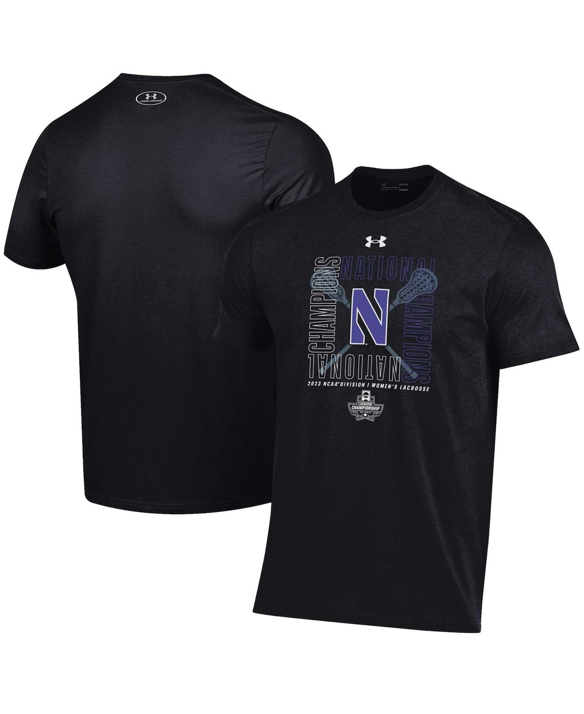 Under Armour Black Northwestern Wildcats 2023 Ncaa Women's Lacrosse National Champions Team-issued T-shirt