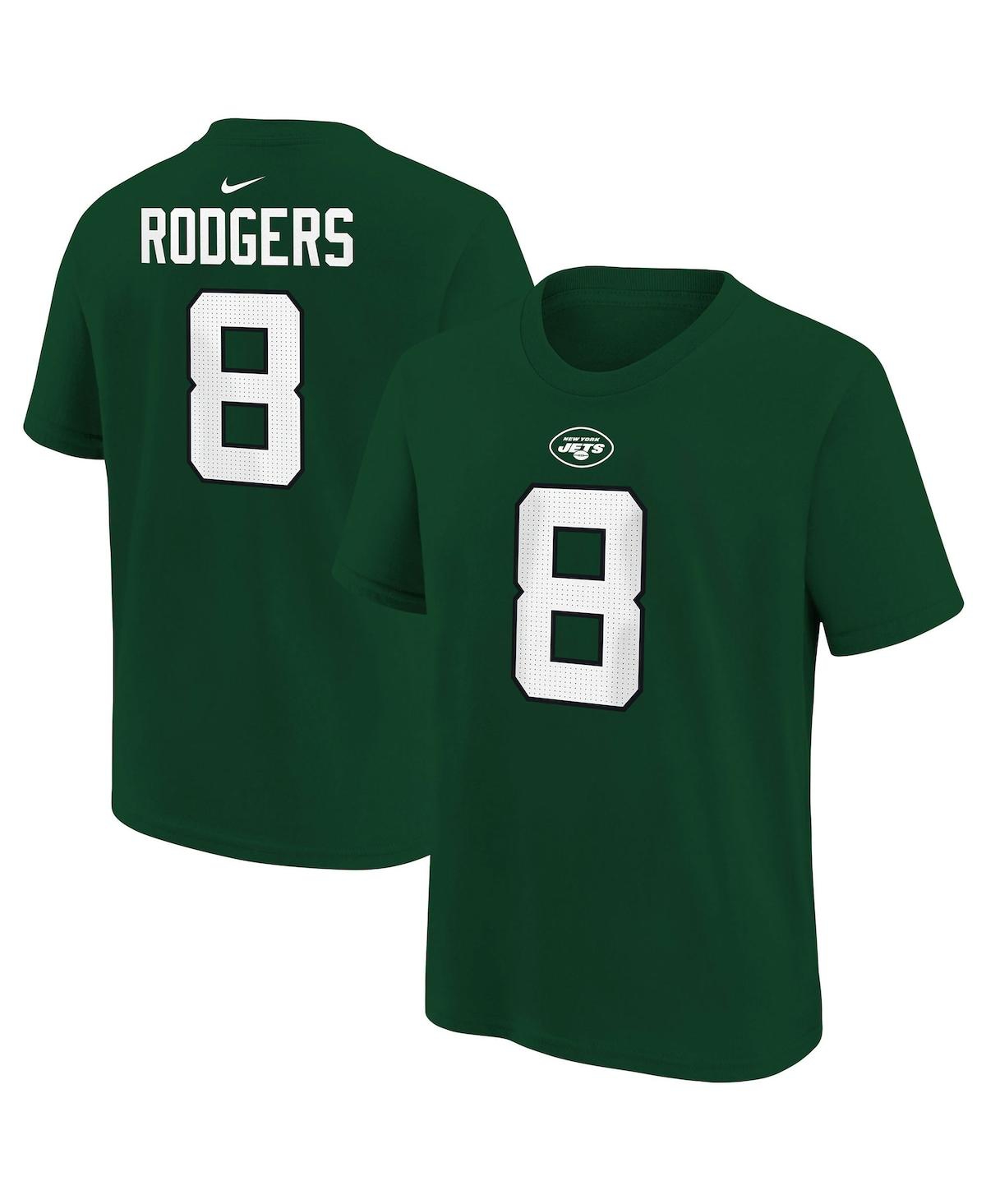 Nike Babies' Preschool Boys And Girls  Aaron Rodgers Green New York Jets Player Name And Number T-shirt